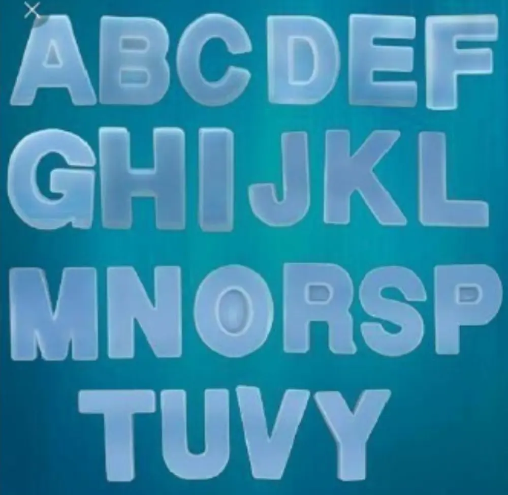 ALPHABET 4 INCH MOULD