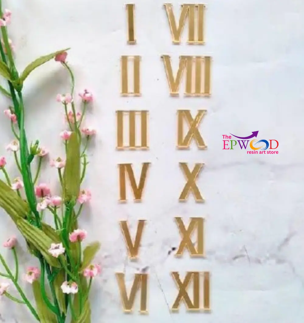 GOLDEN ROMAN NUMBERS