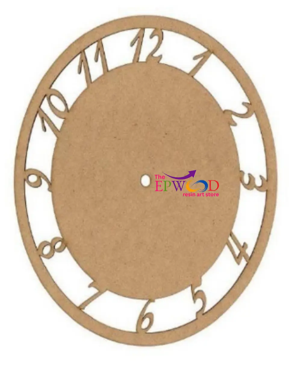 CLOCK MDF WITH NUMBERS