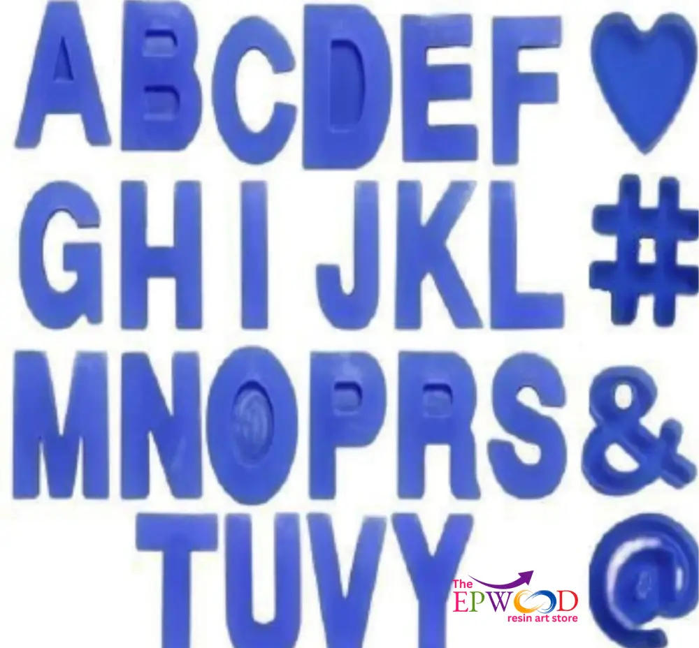 26 PIECE OF SET 6" ALPHABET WITH  SYMBOL MOLD