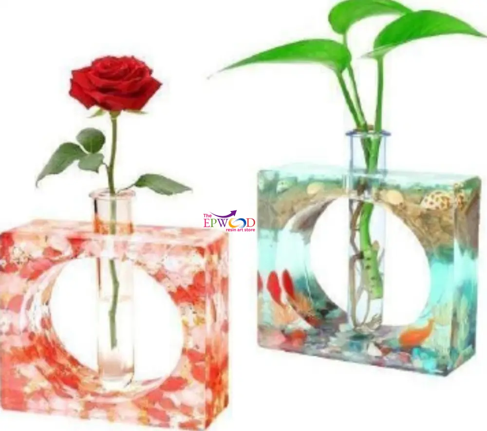 5 INCH SQUARE PLANTER MOLD WITH TUBE