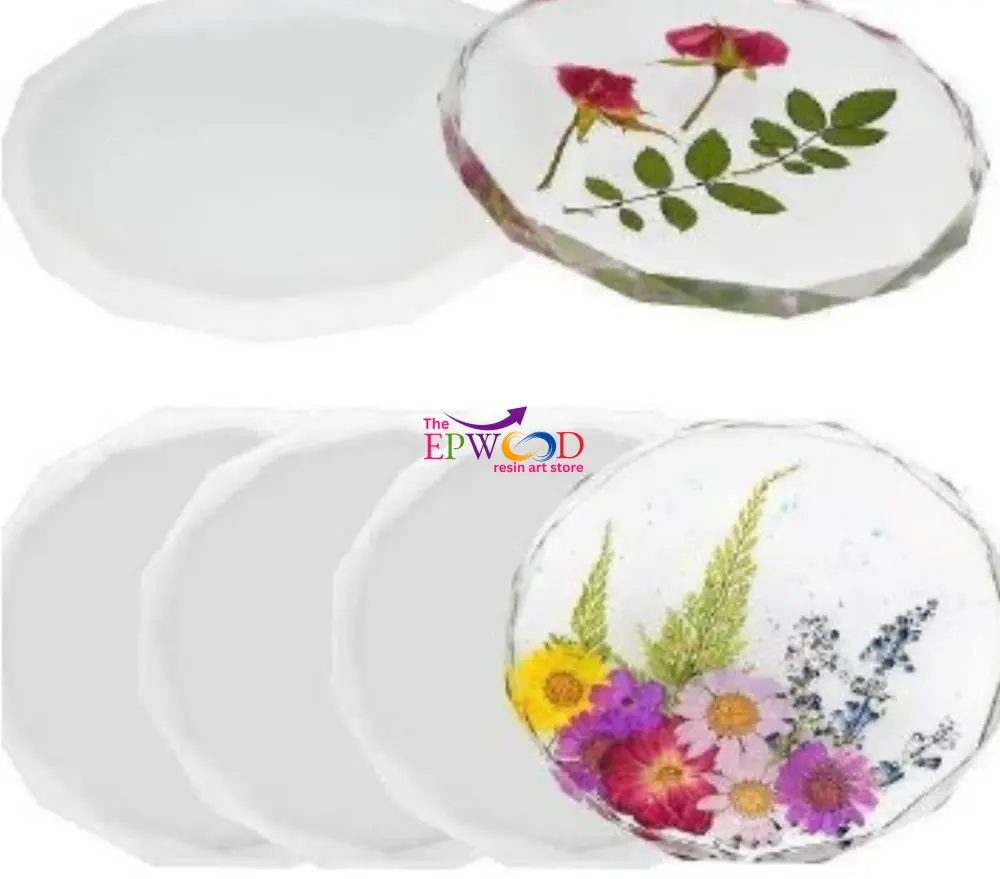 5 INCH DIAMOND ROUND COASTER MOLD