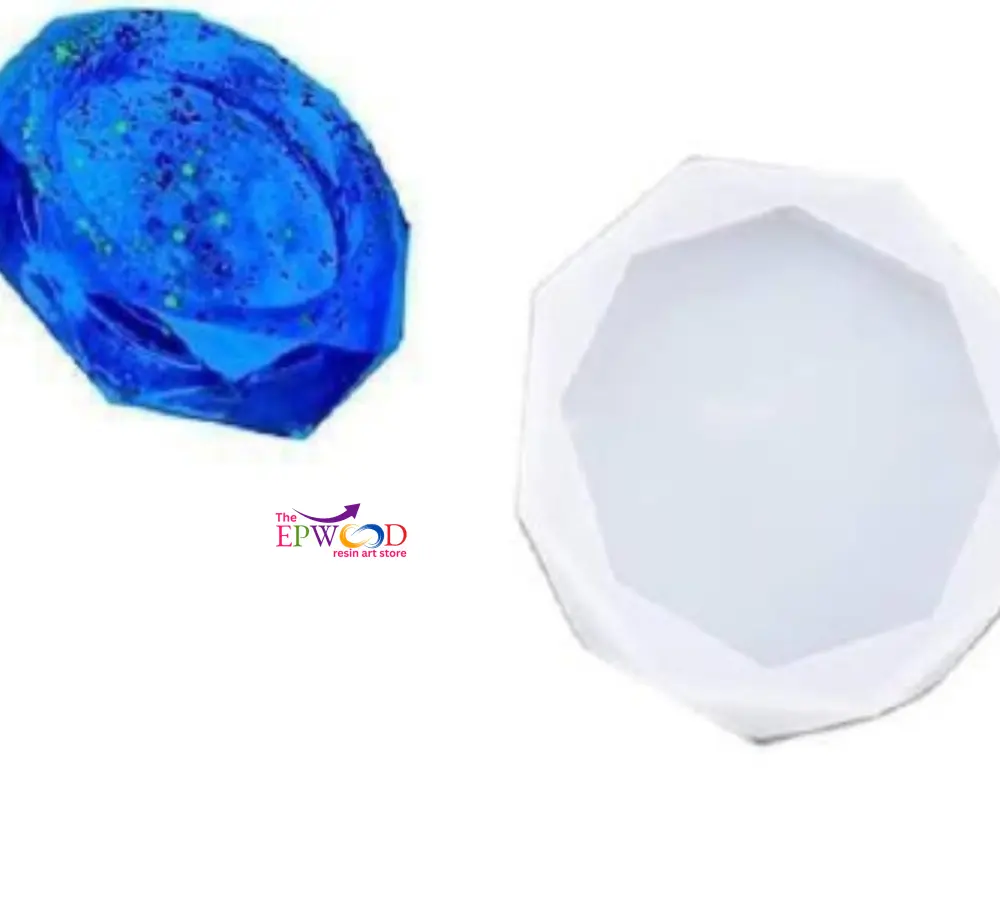 3 INCH DIAMOND ROUND COASTER MOLD