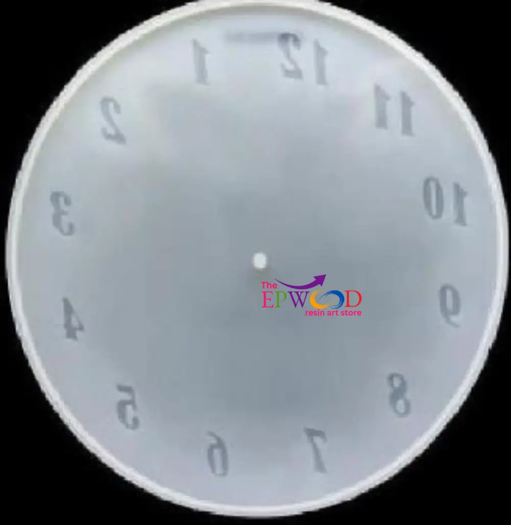 12 INCH CLOCK NUMBER MOLD