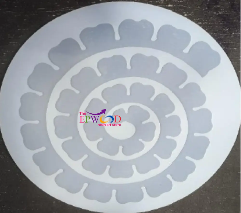 10 INCH ROUND 3D FLOWER MOLD