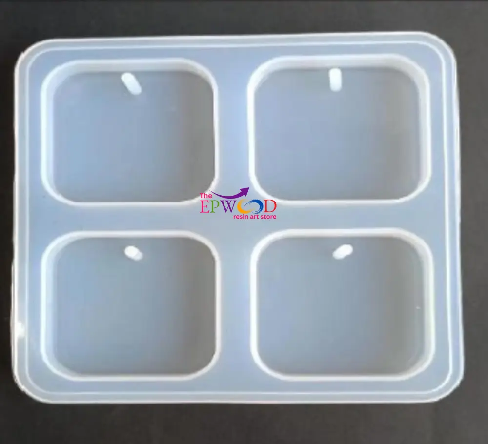 4 PCS KEYCHAIN SQUARE MOLD