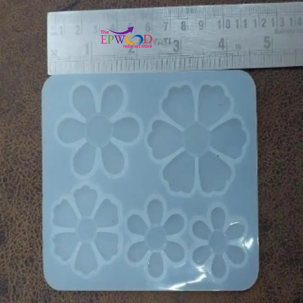 5 CAVITY 3D FLOWER MOLD