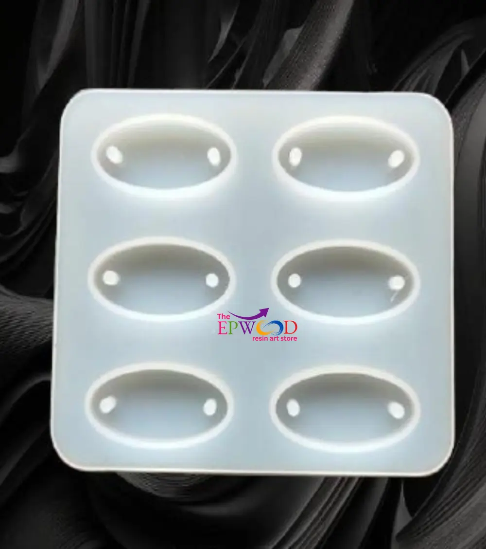 6 CAVITY OVAL RAKHI MOLD