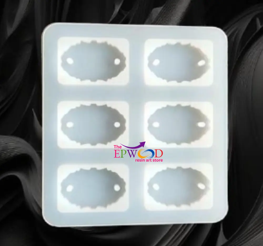 6 CAVITY OVAL AGATE RAKHI MOLD