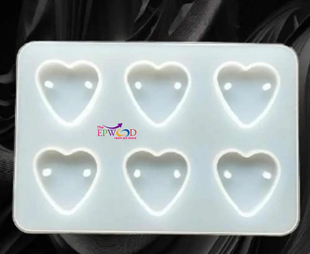 6 CAVITY HEART RAKHI MOLD