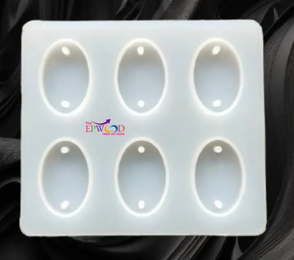 6 CAVITY OVAL RAKHI MOLD