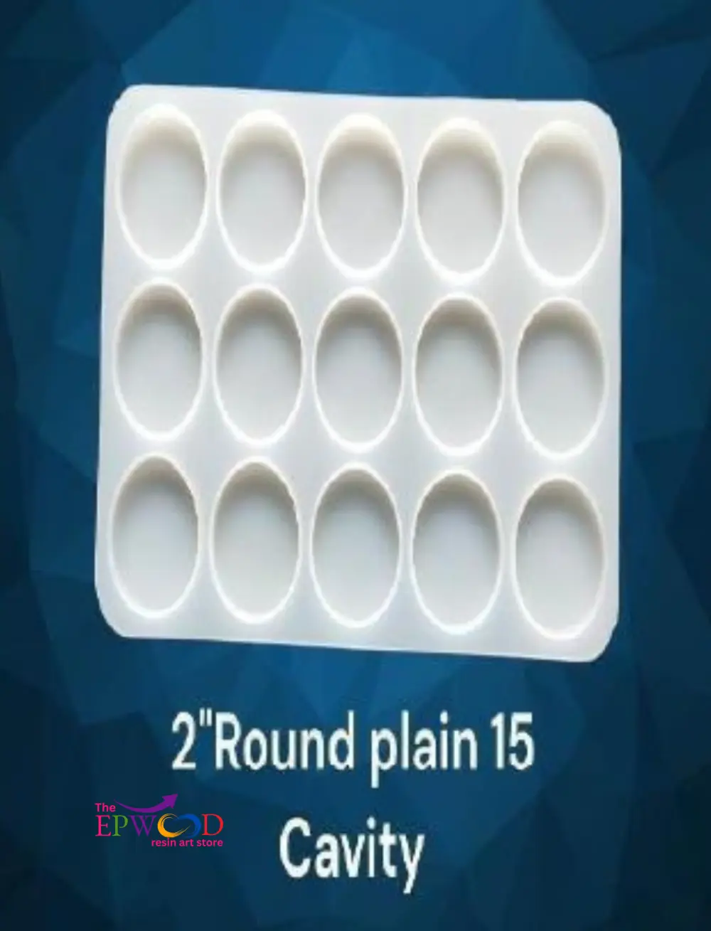 2 INCH PLAIN ROUND 15 CAVITY MOLD