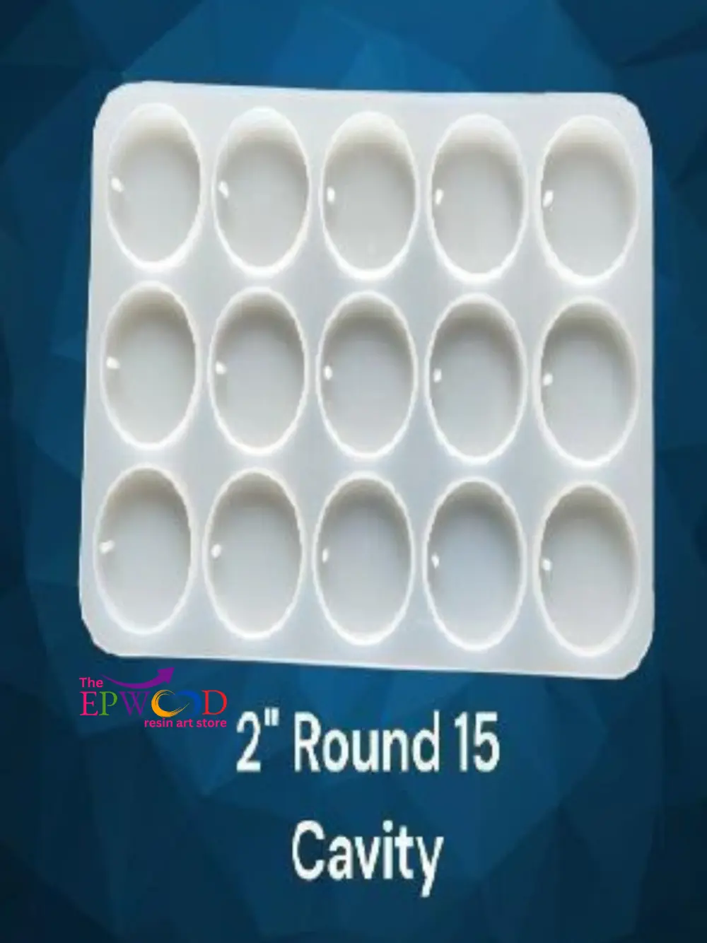 2 INCH KEYCHAIN ROUND 15 CAVITY MOLD