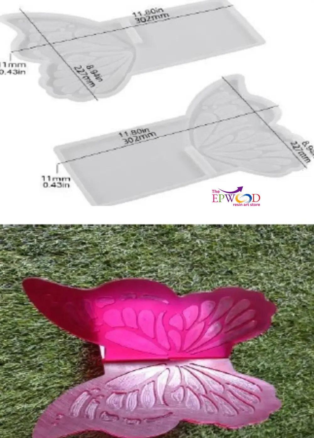 BUTTERFLY BOOK STAND MOLD