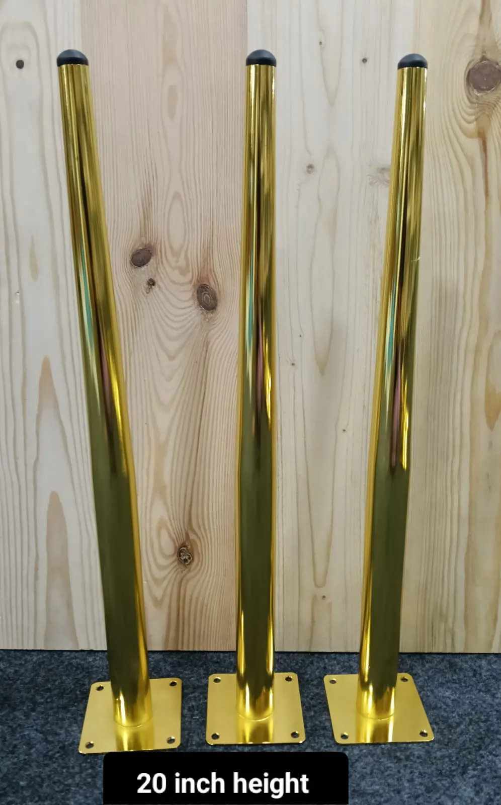 20  INCH STRAIGHT METAL  LEGS