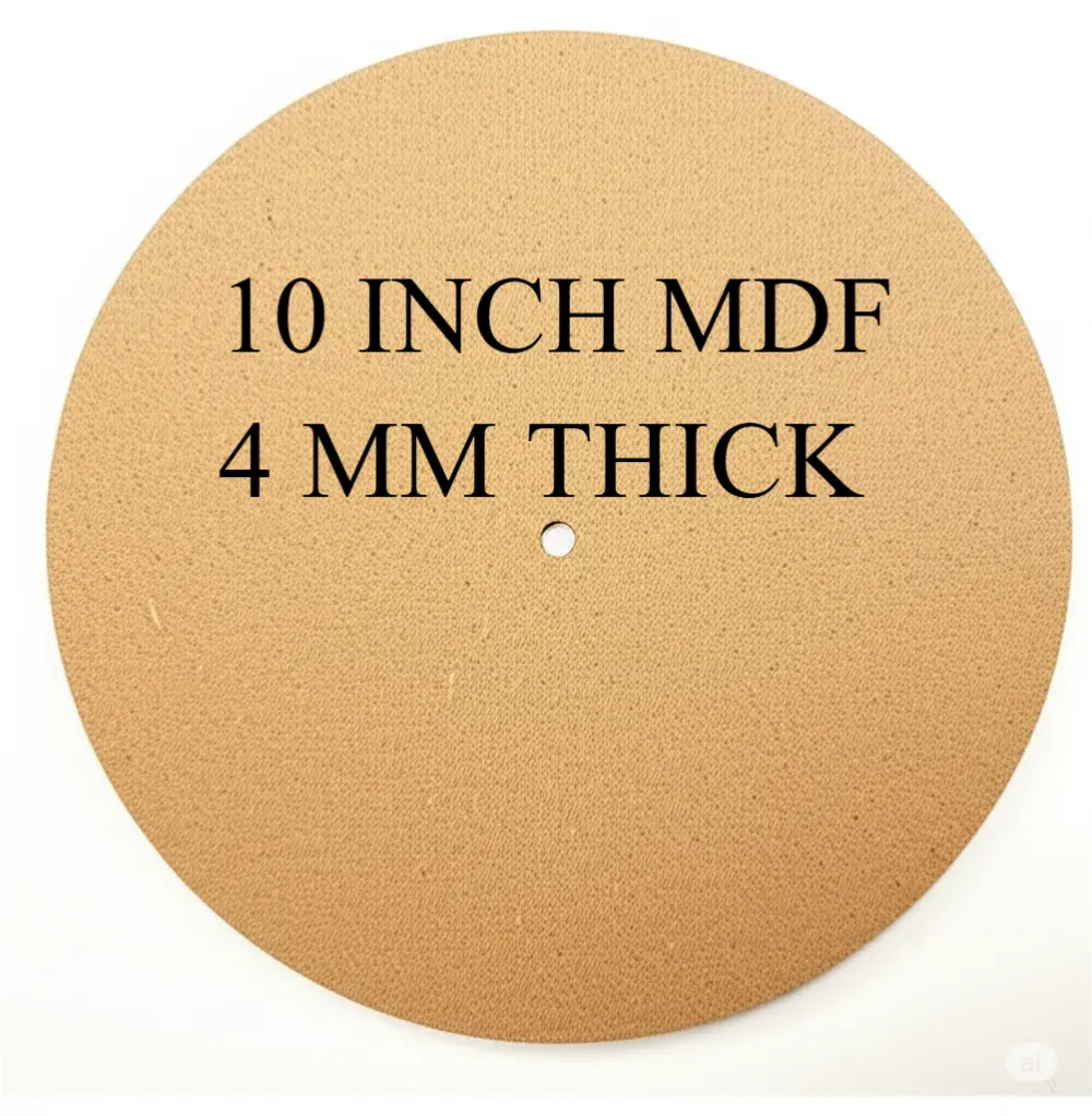10 INCH MDF 4 MM . ( CLOCK BASE }